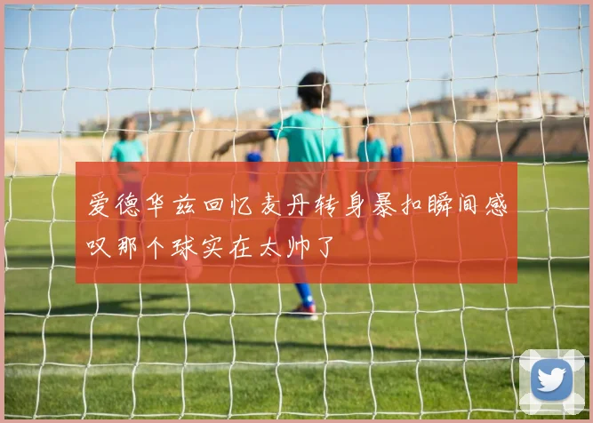 爱德华兹回忆麦丹转身暴扣瞬间感叹那个球实在太帅了